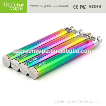 First class New arrival e cig vision rainbow spinner 1300mah spinner1100mah